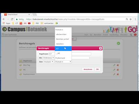 berichtregels in smartschool