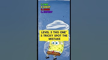 Brain teaser: Spot the Mistake Challenge! 👀💡 #spongebob #brainteaser #quiz