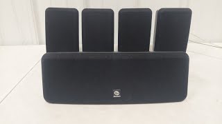 Boston Acoustics MCS 90 Surround Sound Speaker 4 Satellites 1 Center