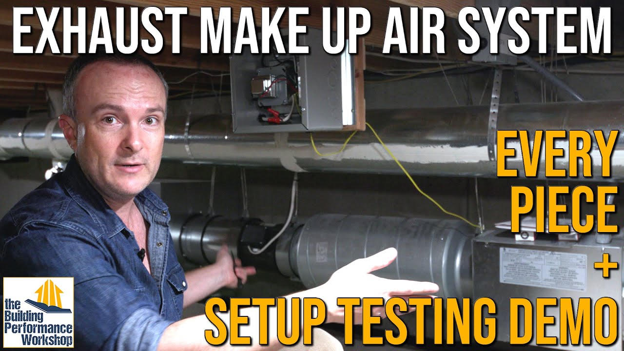 Active Make Up Air System Testing + Setup: Fantech MUAS 750/1200