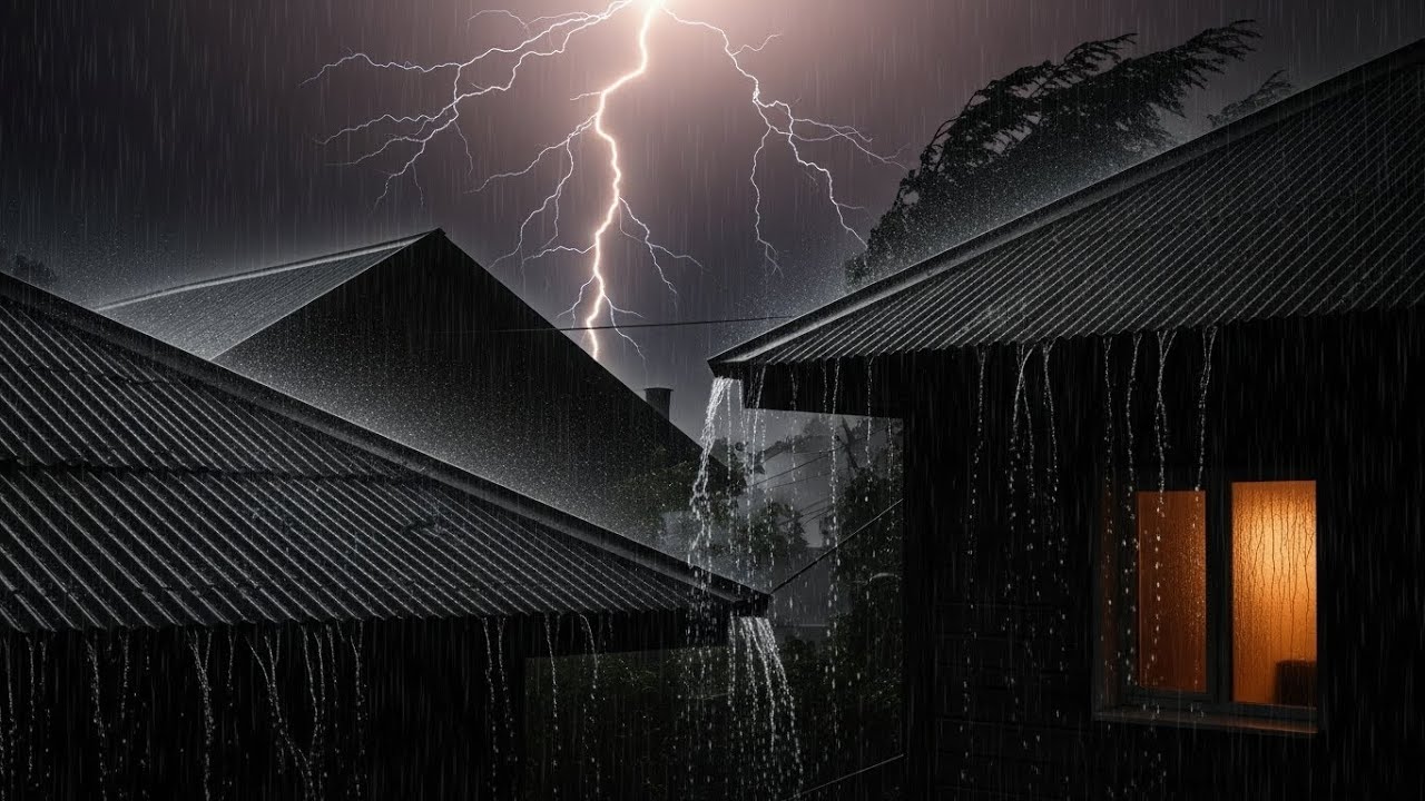 Intense Rain & Thunder for Deep Sleep, Stress Relief & Peaceful Night Ambience #22