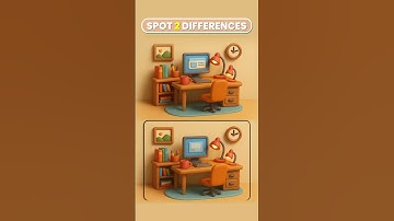 Spot the 2 Differences! 🔍 | Hard Level Home Office Puzzle Challenge 🧠🎨 #shortsfeed  #quiz #shorts