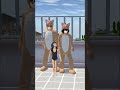#Sakura School Simulator Funny Family Short 😂🏖️ | Beach Scene
