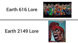 Earth 616 Lore vs Earth 2149 Lore (Gotye wokeuplikethis meme)