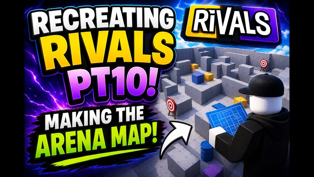Arena Grid Rivals Recreating Rivals PT10! Making the arena map! - YouTube