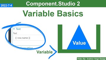 Variable Basics - Component.Studio 2 - E22 (V. 2022-7-4)