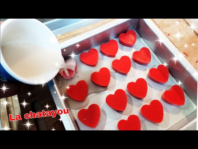 Molde Forma de Corazon para Gelatinas Molde de Plástico Heart Shape Jelly  Mold