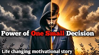 power of one small decision| The Life-Changing  Motivational Story