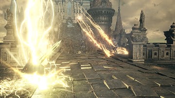 Dark Souls 3 Cinders Mod Miracle Showcase - Heavenly Thunder and Repeating Heavenly Thunder