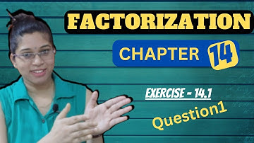 Factorization Class 8 Chapter 14 Exercise 14.1 Question 1 (Q1) Algebraic expressions