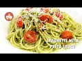 How to make irresistible spaghetti with fresh basil pesto sauce   pabs kitchen