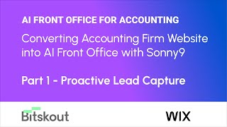 Converting Accounting Firm Website to AI Front Office with Sonny9 - Part 1: Lead Capture