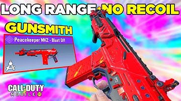 LONG RANGE + NO RECOIL PEACEKEEPER MK2 GUNSMITH | BEST PEACEKEEPER MK2 GUNSMITH CODM BR | COD MOBILE
