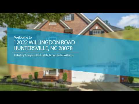 12022 Willingdon Rd, Huntersville, NC home video tour
