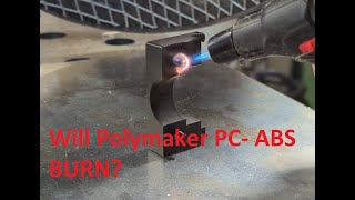 Polymaker Pc-Abs Filament Flame Resistance Test