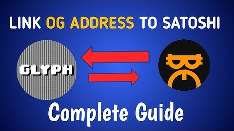 How To Link OG Withdrawal Address  To Satoshi