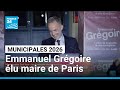 Ref:w_A8LGqMax0 Municipales 2026 : "paris a d�cid� de rester fid�le � son histoire", d�clare emmanuel gr�goire