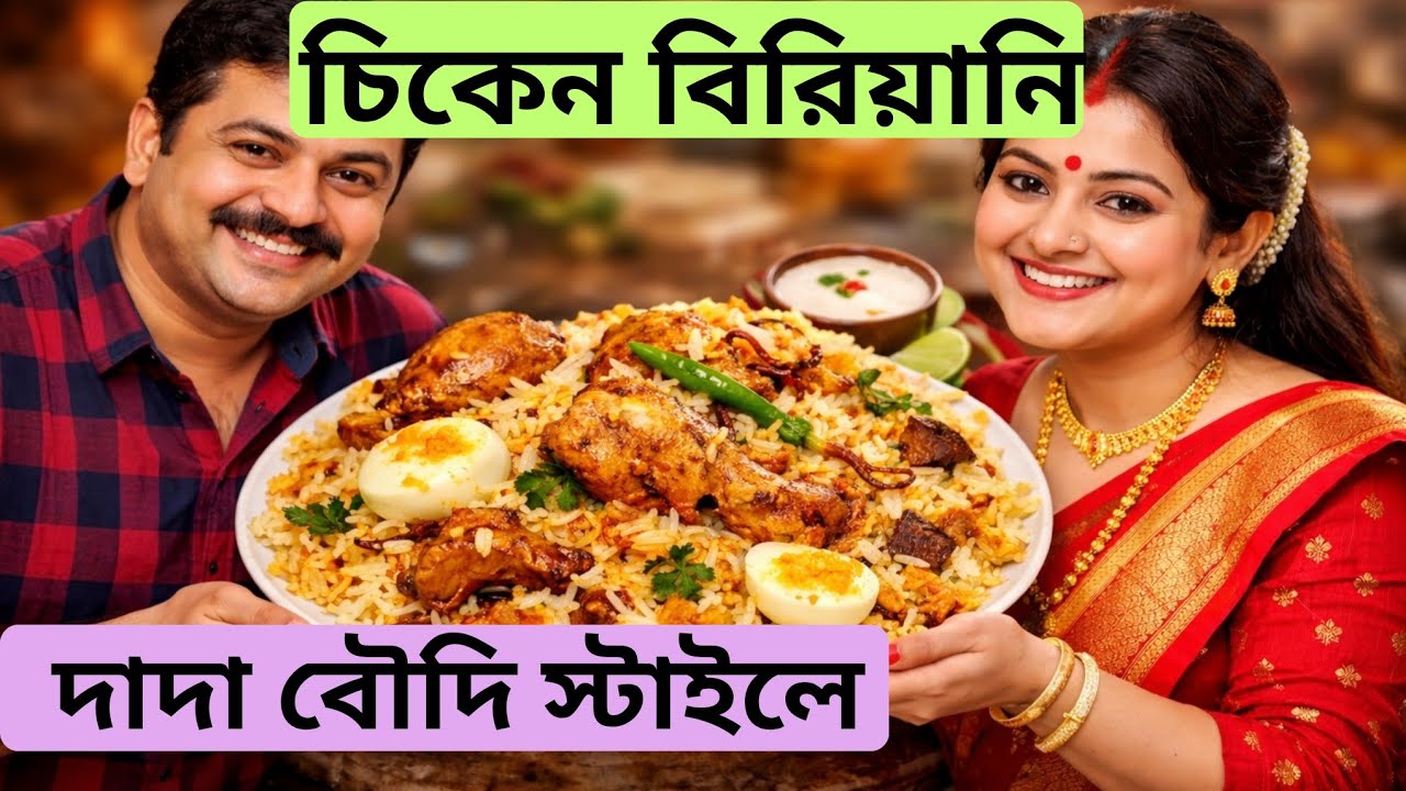 কলকাতার বিখ্যাত বিরিয়ানি রান্না | Dada–Boudi Style Biryani Recipe 😍 | Spicy Kolkata Biryani at Home
