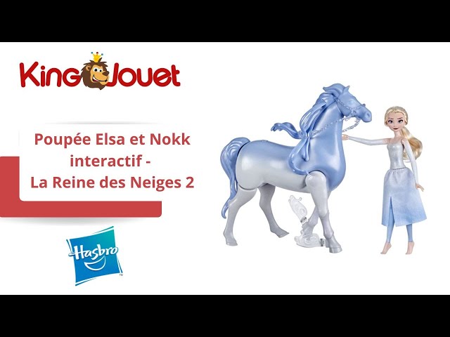 Poupée Elsa 30 cm et son cheval Nokk interactif 23cm LA REINE DES