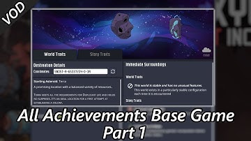 A "New" 100% Base Game All Achievements Run on Terra - All Mamba VOD Part 1 - Oxygen Not Included