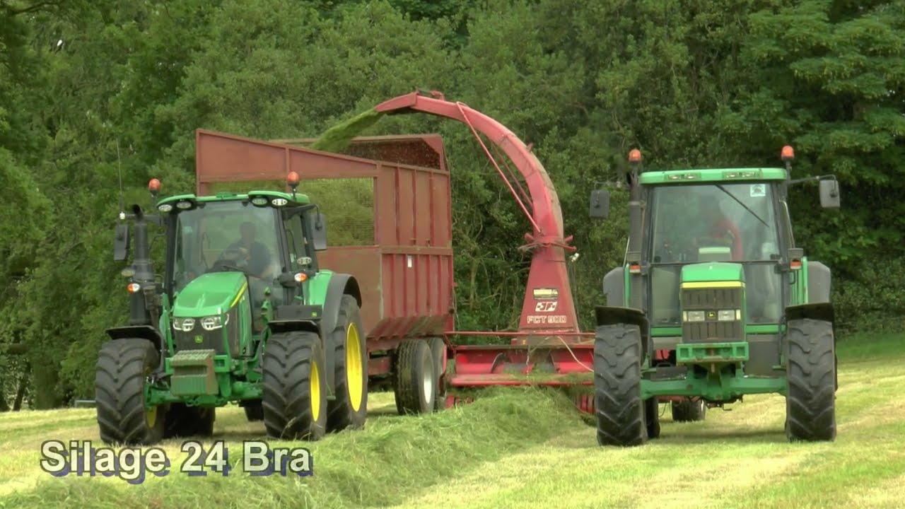 Silage 24 John Deere 6610 Lifting JF FCT 900 Drag + Pitwork 03 06 2024