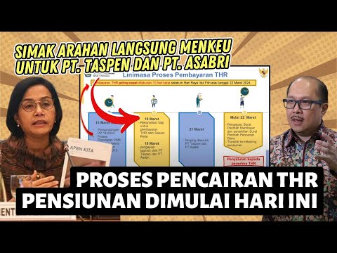 🔴[RESMI] MENKEU PERINTAHKAN PT. TASPEN DAN PT. ASABRI CAIRKAN THR PENSIUNAN DALAM MINGGU INI