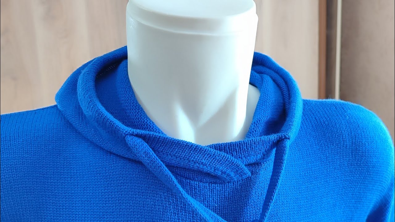 2 (ХУДИ)   КАПЮШОН,  ВЫКРОЙКА И ТЕХНИКА ВЯЗАНИЯ.