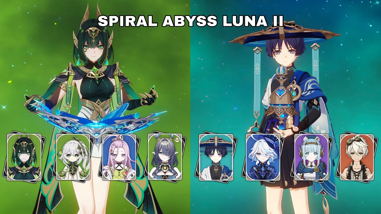 C0 Nefer Lunar Bloom & C2 R1 Wanderer Lunar Charged | Spiral Abyss Luna II