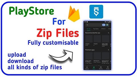 How To make Zip file Store Zip file sharing App in Sketchware with Firebase
