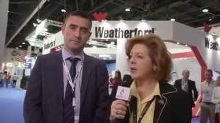 Mahmoud Khalil, Weatherford, at ADIPEC 2014, spoke to Eithne Treanor