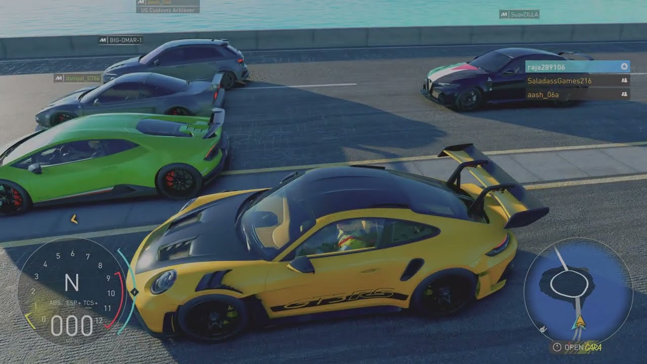 The Crew Motorfest 6 Player Car meet on Maui island