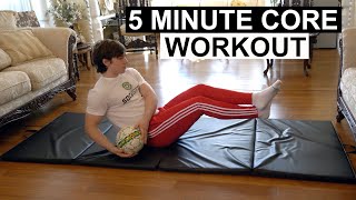 5 Minute At Home Core Workout For Beginners