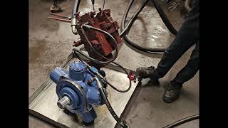 Staffa HMC 080 hydraulic motor with control valve testing #shorts