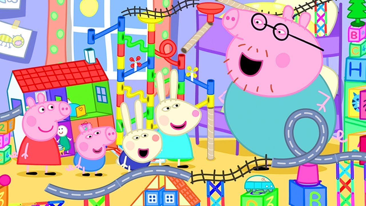 Peppa Pig's Biggest Marble Run Challenge at Home | Peppa Pig Official  Family Kids Cartoon - YouTube