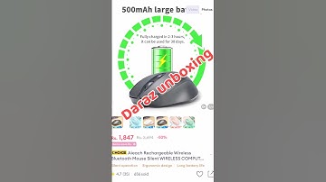 🔋 #Aieach Rechargeable Wireless Bluetooth #Mouse 🎮Silent clicks #daraz #unboxing #srilanka