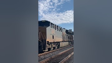 CSX Dash-8 trails on I135-22 #csx #railway #railfanning #shorts