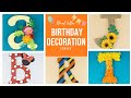 How To Do Floral Letter For Birthday Decoration Ideas | Birthday Party Decoration at Home