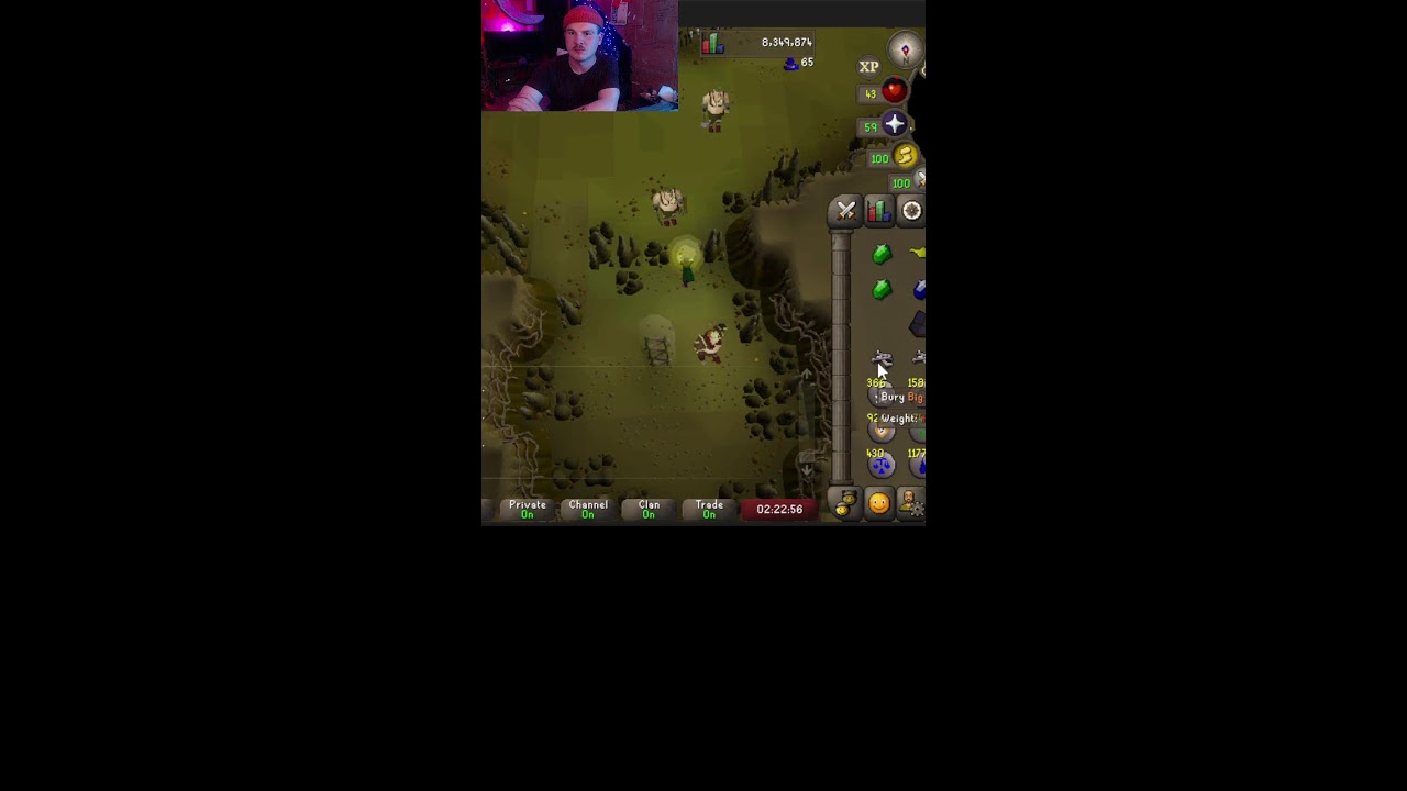 Grinding Runescape like its 2007