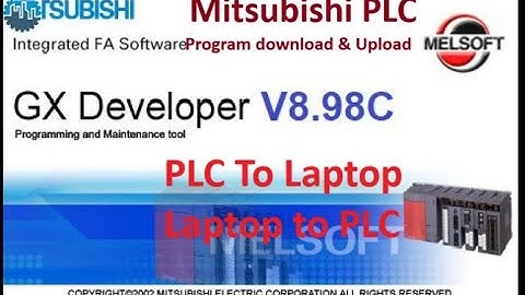 Mitsubishi PLC (FX Series) Program Download and Upload ....Described in Bangla