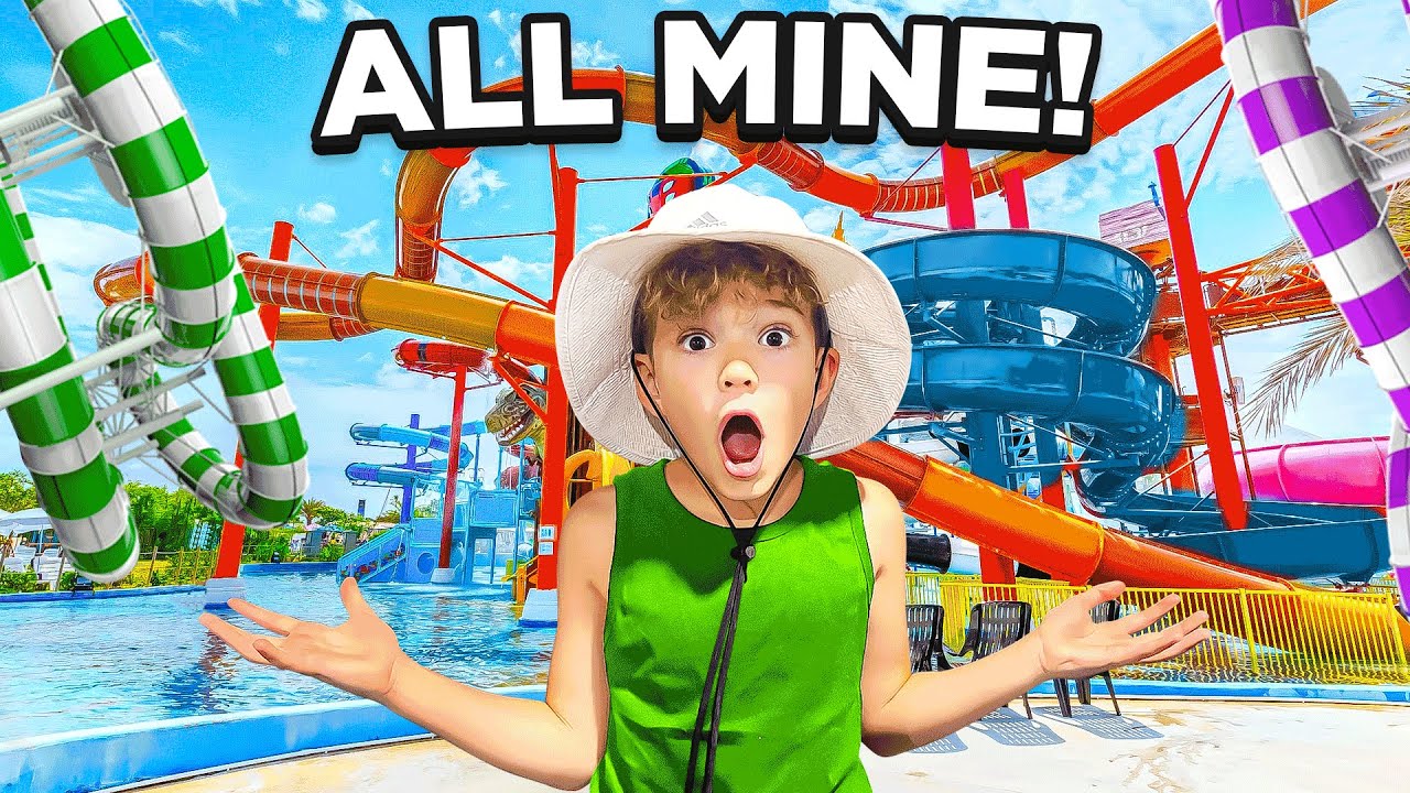 8 YEAR OLD HAD AN INSANE WATERPARK ALL TO HIMSELF!