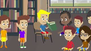CLEAN: Mitchell bullies a kid in the library