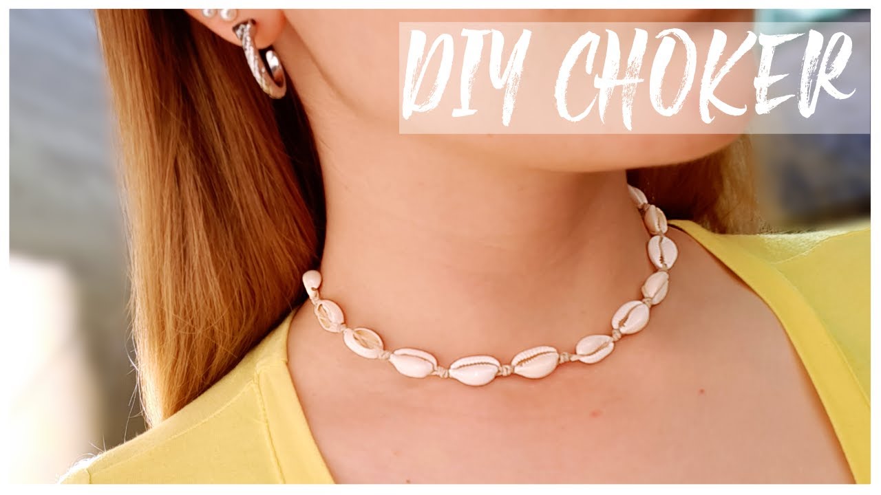 DIY CHOKER CON CARACOLES 🐚 FACIL Y RAPIDO - YouTube