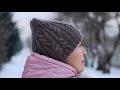 Двойная шапка бини с косами. Вязание спицами. Knitting Cables Beanie Hat. Tutorial