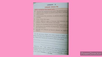 3rd STD  EVS Lesson number-2 Green wealth