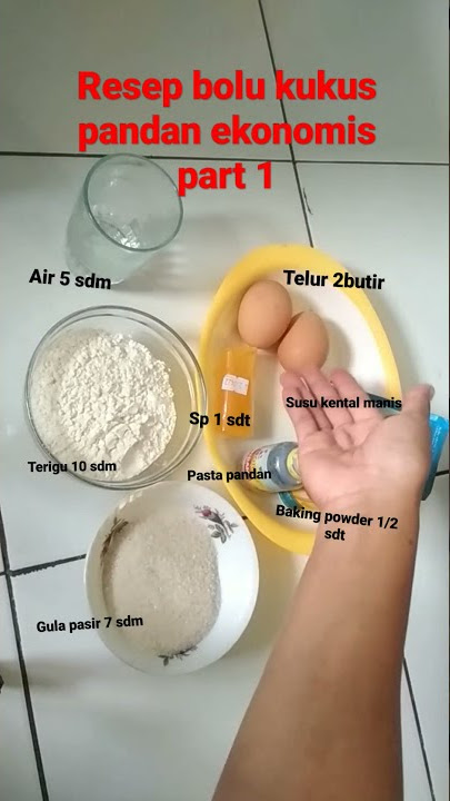 Resep Bolu Kukus Pandan Kukus Ekonomis #Part 1/#shorts
