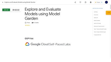 Qwiklabs | Explore and Evaluate Models using Model Garden [GSP1166]