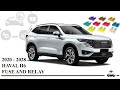 Haval H6 (2020 - 2028) Fuse Box Diagram and relay with assignment and location