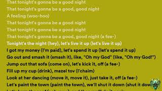 Black Eyed Peas - I Gotta Feeling (Lyrics)