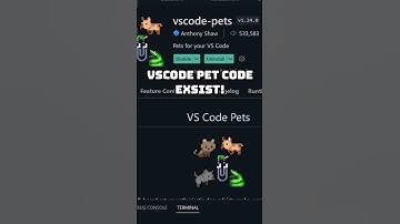 VSCode Pets: The Ultimate Dose of Cuteness #coding #vscode #programming #extension #cute