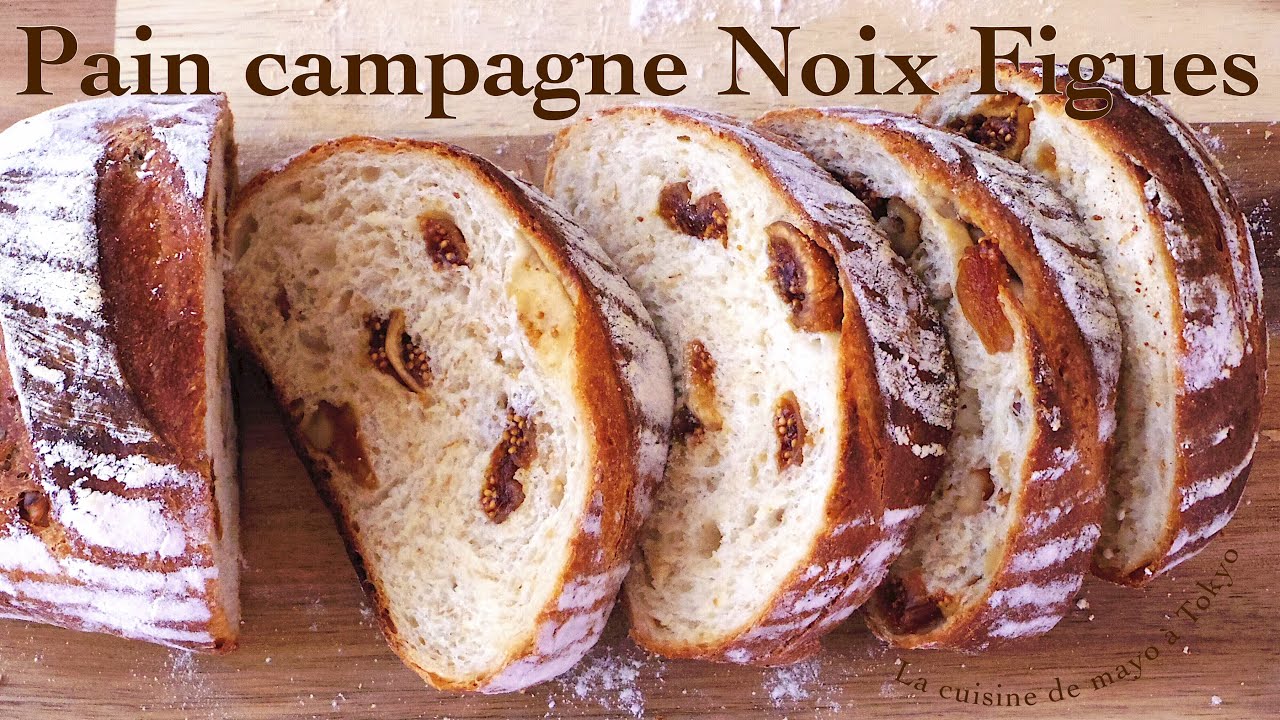 Recette de Pain de campagne Noix Figues à la maison